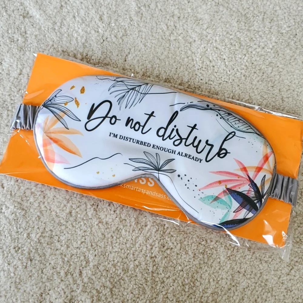 ‘Do Not Disturb’ Sleep Mask by Hang Accessories Satin Eye Mask NEW IN PACKAGING